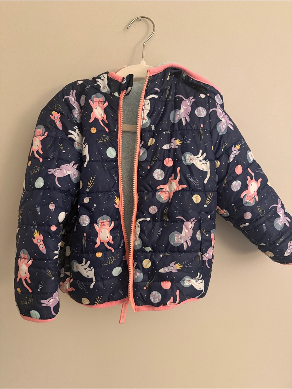Cat & Jack Space Kitties Toddler Winter Coat
